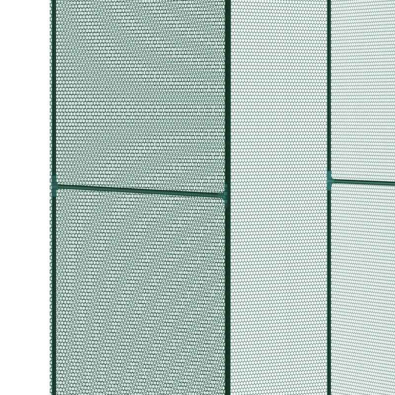 Outsunny Fruit Cage Bird Netting, Vegetable Plant Protection Tent with Zipped Door, Anti Bird, Insects, Small Animals, 1.2 x 1.2 x 1.8m, Dark Green