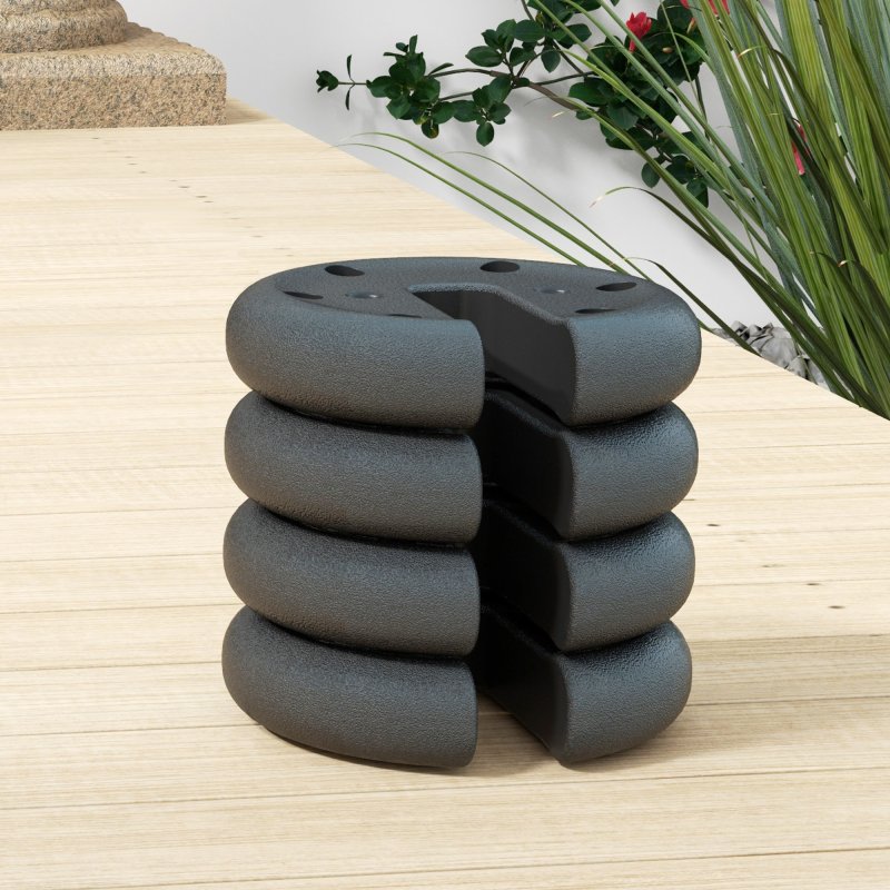 Outsunny Pop up Canopy Tent Weights Set of 4 PCs, Leg Weights for Marquee Party Tent Outdoor Canopy 8.8KG