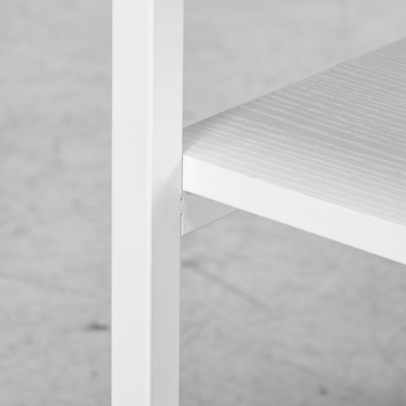 HOMCOM 3-Tier Printer Stand with Storage Shelf, Mobile Printer Table on Wheels, 50 x 50 x 52.5cm Rolling Printer Cart for Home Office, White