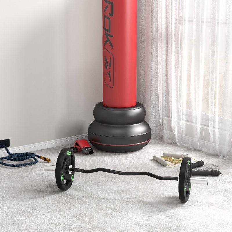 SPORTNOW 2 x 10kg Olympic Weight Plates, Tri-Grip Rubber Coated Barbell Weights Set w/ 2" 5cm Holes, for Home, Gym, Lifting and Strength Training