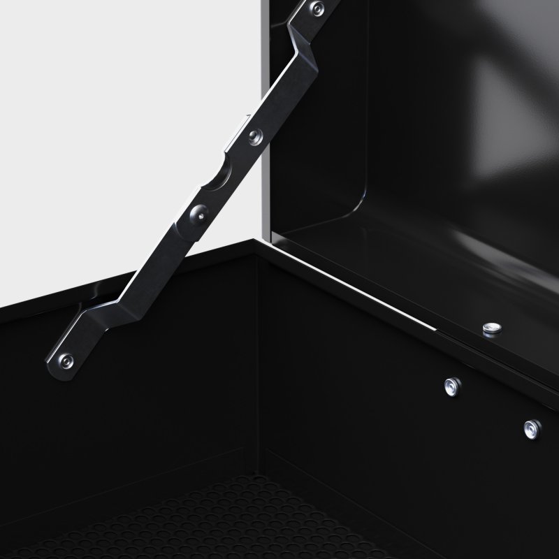 HOMCOM 6 Drawer Tool Chest, Lockable Metal Tool Box with Top Case, Ball Bearing Runners, Portable Toolbox, 600mm x 260mm x 340mm, Red