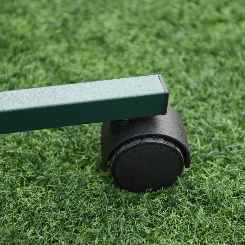 PawHut Bird Perch Stand, T-Stand Bird Training with Perch, Four Wheels, Feeding Bowls, Parrot Stand for Small, Medium Birds, Green