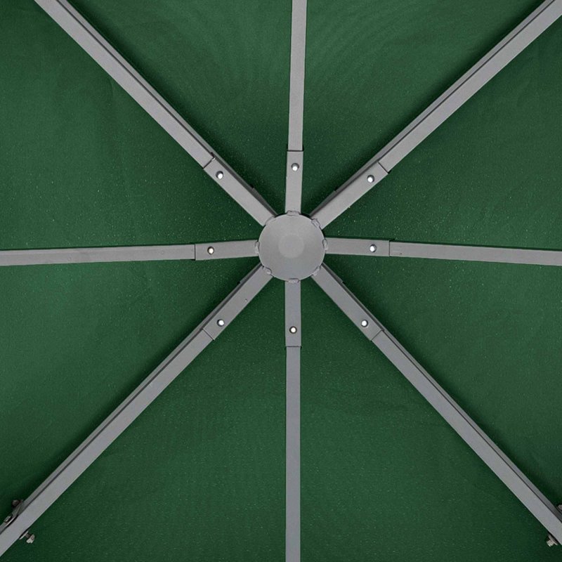 Outsunny 3 x 3(m) Gazebo Canopy Roof Top Replacement Cover Spare Part Dark Green (TOP COVER ONLY)