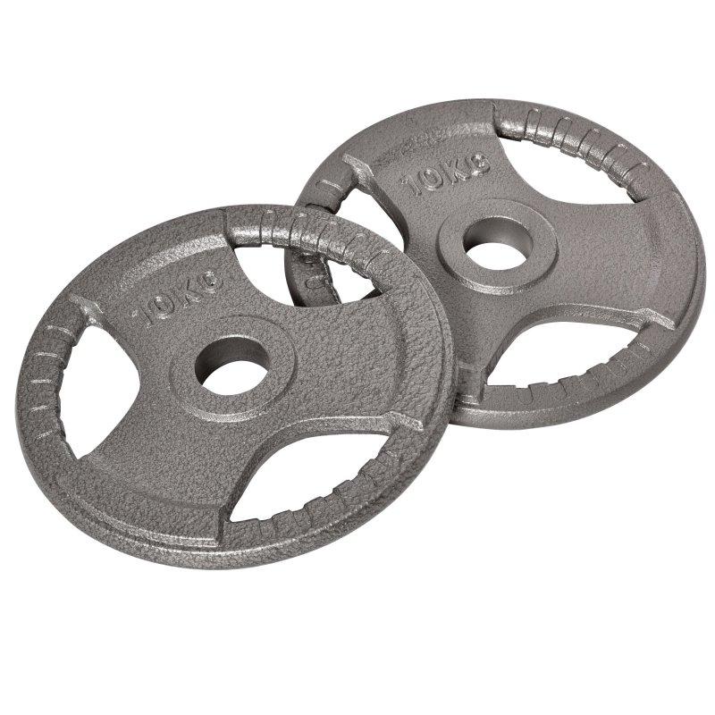 HOMCOM Set of 2 Cast Iron Weight Plates for 2