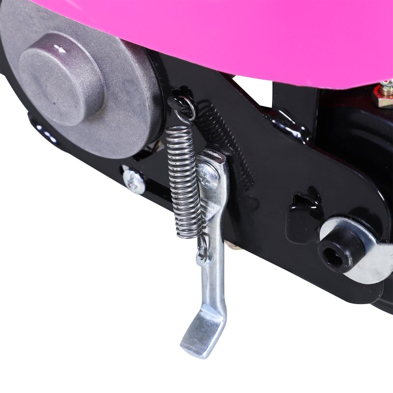 HOMCOM Outdoor Ride On Powered Scooter 120W Motor Bike 2 x 12V Battery - Pink