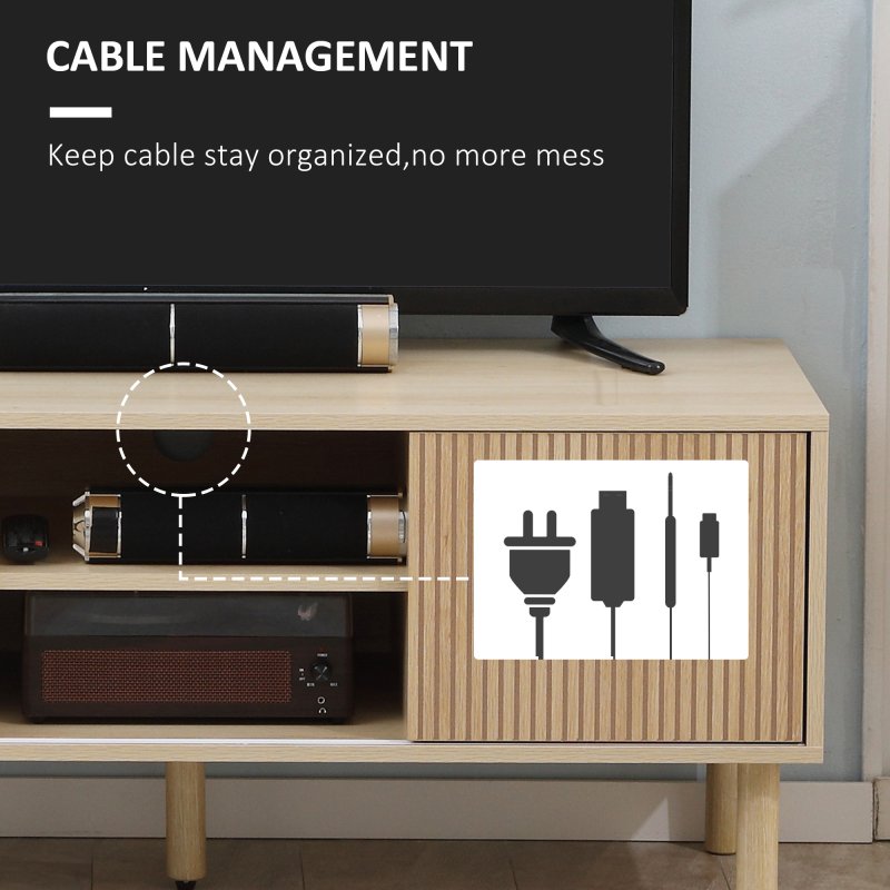 HOMCOM TV Stand Cabinet, TV Unit for TVs up to 50