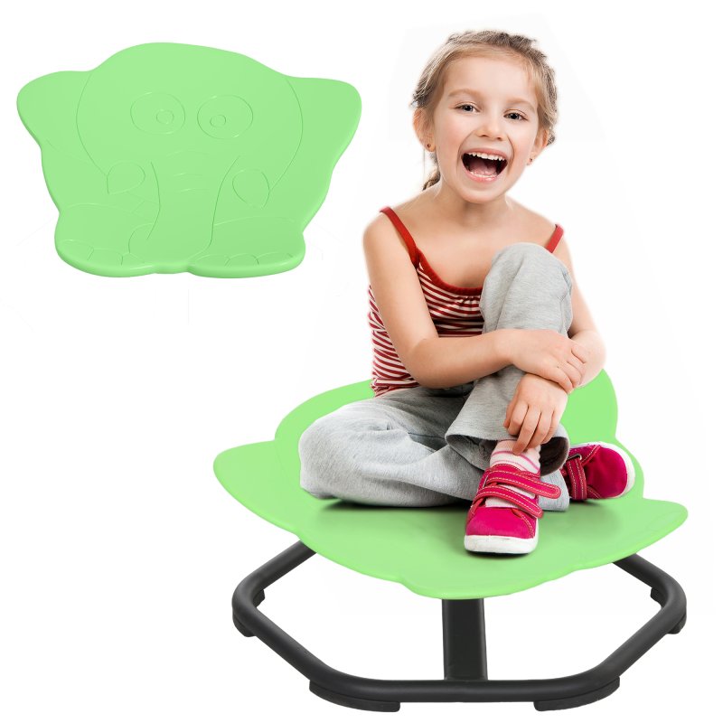 AIYAPLAY Sensory Spinning Chair, Kids Swivel Chair for Coordination, Balance, Green