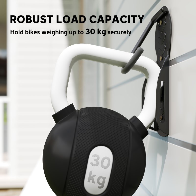 SPORTNOW 4 Pack Bike Rack, Wall Mounted Bicycle Hanger Hook, Foldable Garage Bike Wall Rack, Bicycle Storage Holder for Indoor Outdoor Use