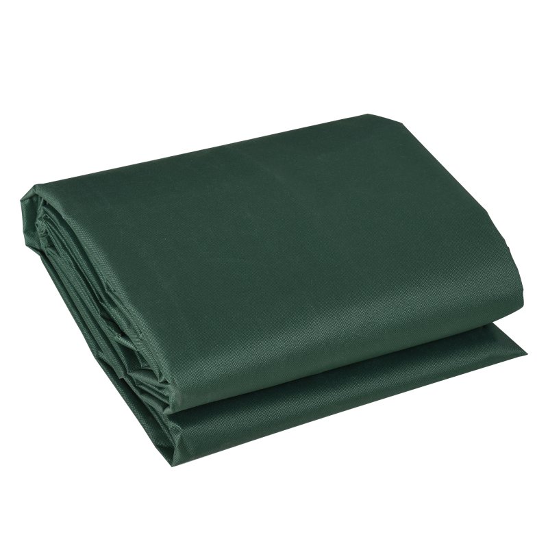 Outsunny 600D Oxford Outdoor Garden Furniture Sofa Set Cover, Waterproof Anti-UV Rattan Sun Lounger Protection Protector Cover, 255L x 142W x 86Hcm, Green