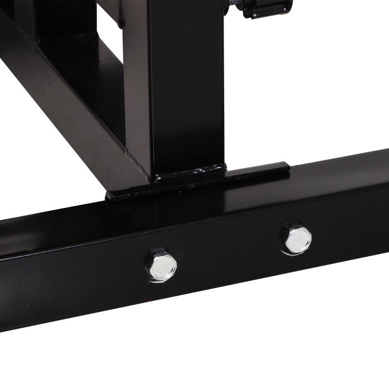 HOMCOM Squat Bench Trainer Sit Up Machine Multifunctional Equipment Abdomen and Leg Strength Indoor Household Fitness Device Black