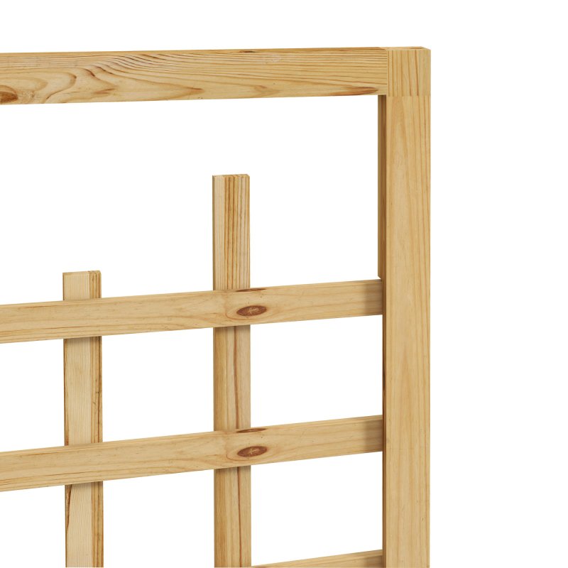 Outsunny Wooden Trellis Planter, Raised Beds for Garden with Wheels and Drainage Holes, Privacy Screen Planter Box to Grow Vegetables, Herbs and Flowers for Garden, Patio, Deck, Natural