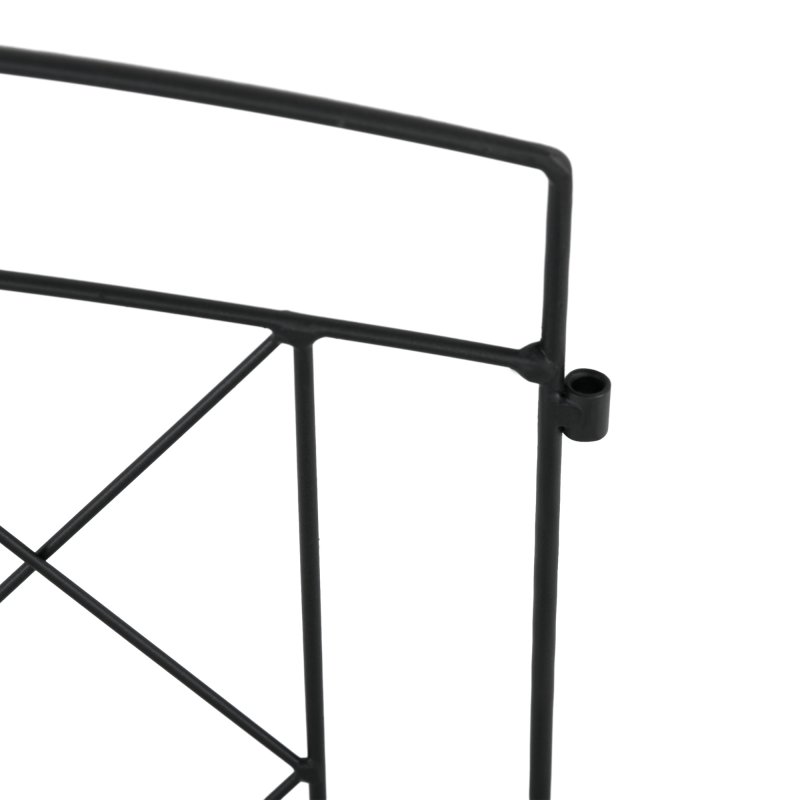 Outsunny Decoration Garden Fence, 24in x 12ft Outdoor Picket Fence Panels, 6PCs Rustproof Metal Wire Landscape Flower Bed Border Edging Animal Barrier, Black