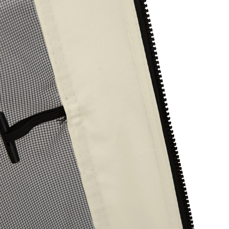 Outsunny fit 10x10ft Gazebo Universal Replacement Mosquito Netting for Patio Gazebos and Canopy Tents with Zippers for 3(m) x 3(m) Gazebo, (Sidewall Only) Beige