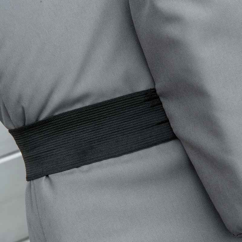 Outsunny Rattan Sun Lounger, 5-Level Adjustable Garden Lounger Recliner with Cushion and Headrest, Outdoor Reclining Sunbed, Steel Frame Garden Chair for Patio, Beach, Terrace, Dark Grey