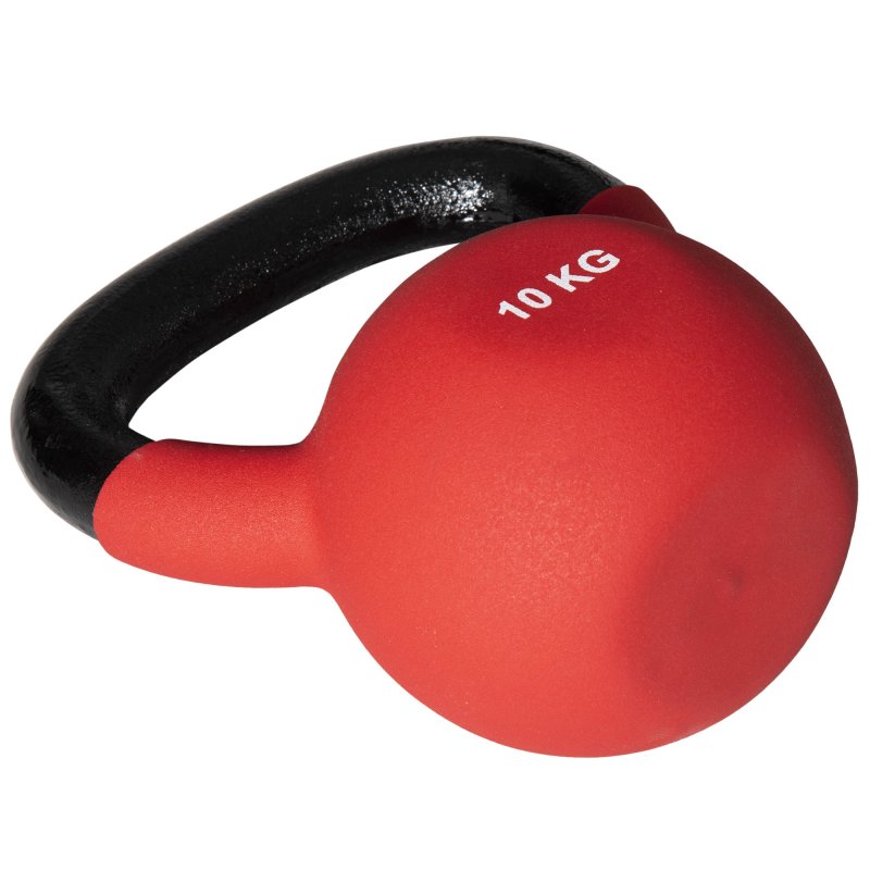 HOMCOM Soft Kettlebell, 10kg Kettle Bell with Non-Slip Handle for Home Gym Weight Lifting and Strength Training, Red
