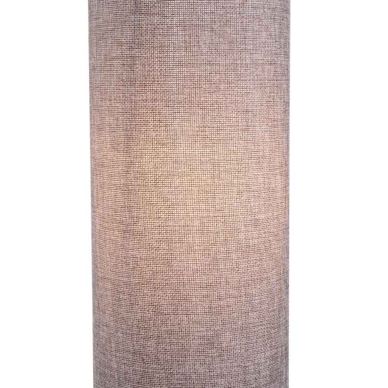 HOMCOM Floor Lamp for Living Room, 47" Modern Standing Lamp with Linen Shade, Wooden Base, Grey