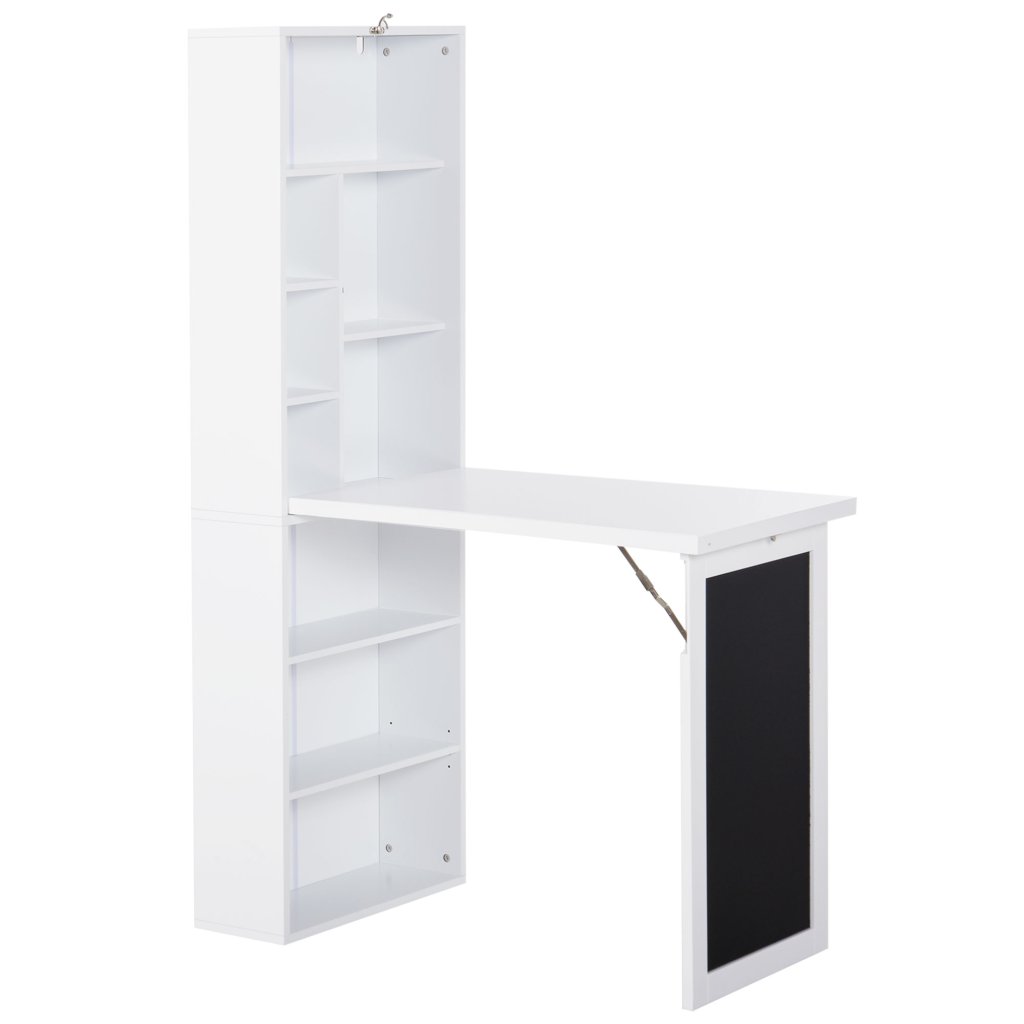 Home Office Desk with Bookshelves Image