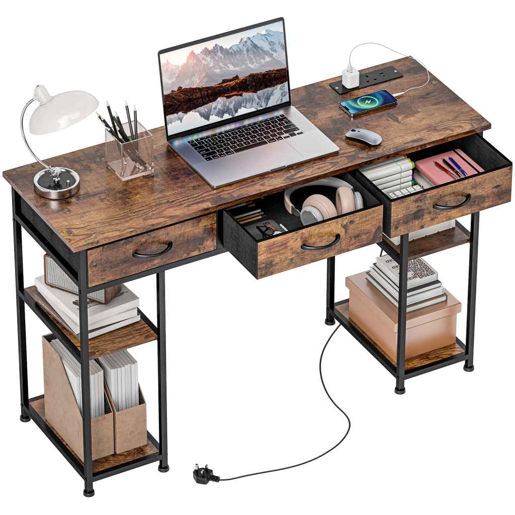 Home Office Desk with Drawers Image