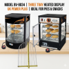 Commercial Hot Food Warmer Display Cabinet Curved Glass Pizza