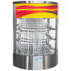 Commercial Hot Food Pie Pizza Slice Curved Glass Warmer Display