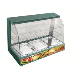 COMMERCIAL GREEN HOT FOOD CHICKEN WARMER DISPLAY CABINET SHOWCASE