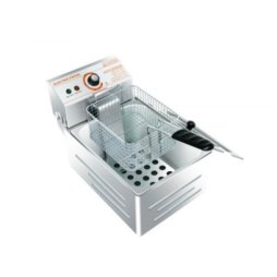 Commercial Electric Deep Fryer – Single Tank Stainless Steel Chip Fryer with Basket