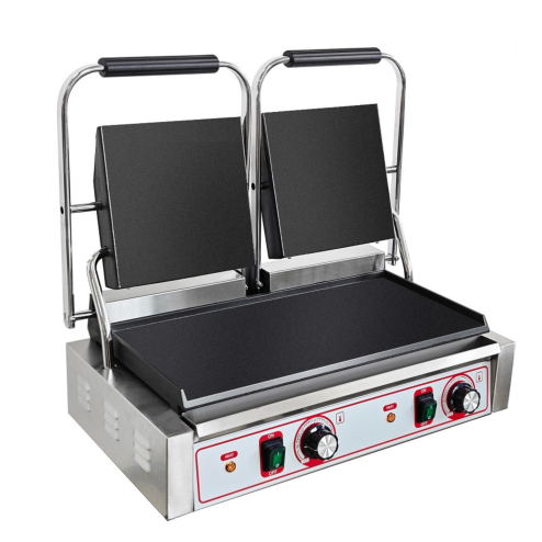 Commercial Double Contact Grill Panini Press Sandwich Grill Flat
