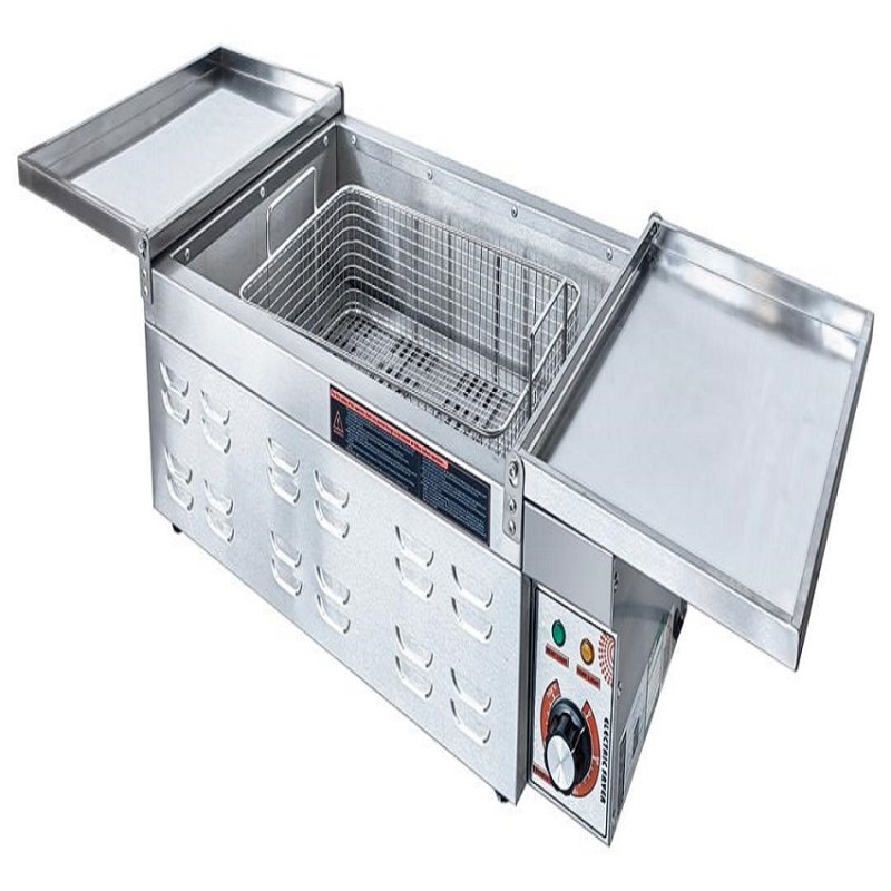 Commercial 18L Induction Electric Doughnut Donut Fryer Machine with Drain Tap – Stainless Steel Deep Fryer for Restaurants, 3kW 230V