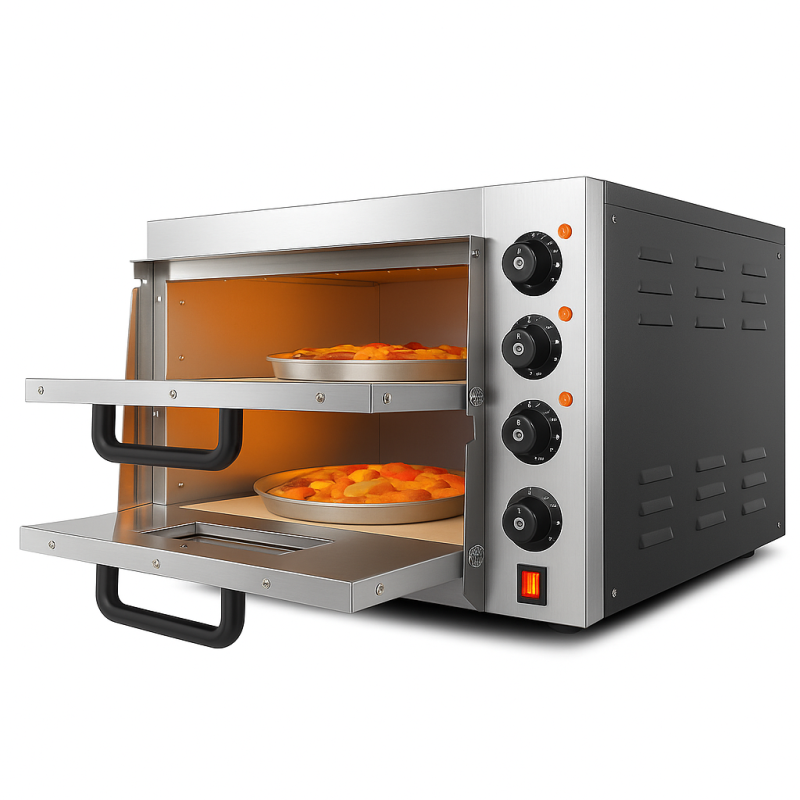 Commercial Electric Pizza Oven 2 Chambers Model EP2PT