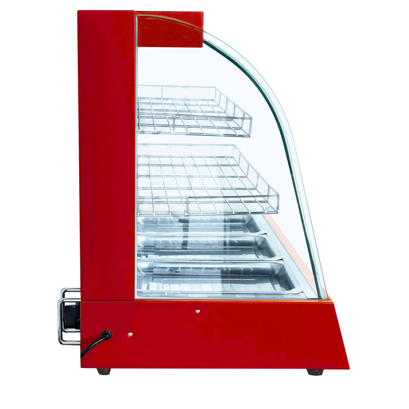COMMERCIAL RED HOT FOOD CHICKEN WARMER DISPLAY CABINET SHOWCASE