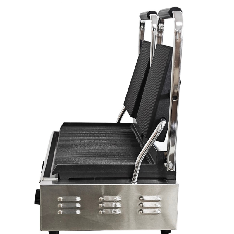 Commercial Electric Double Sided Twin Contact Grill Panini Maker Machine