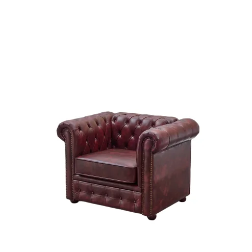 Chesterfield Ox Red Blood Red Two Seater Sofa 1 Faux Leather Set Suites Settee Twin Armchair Brown Single Sofa