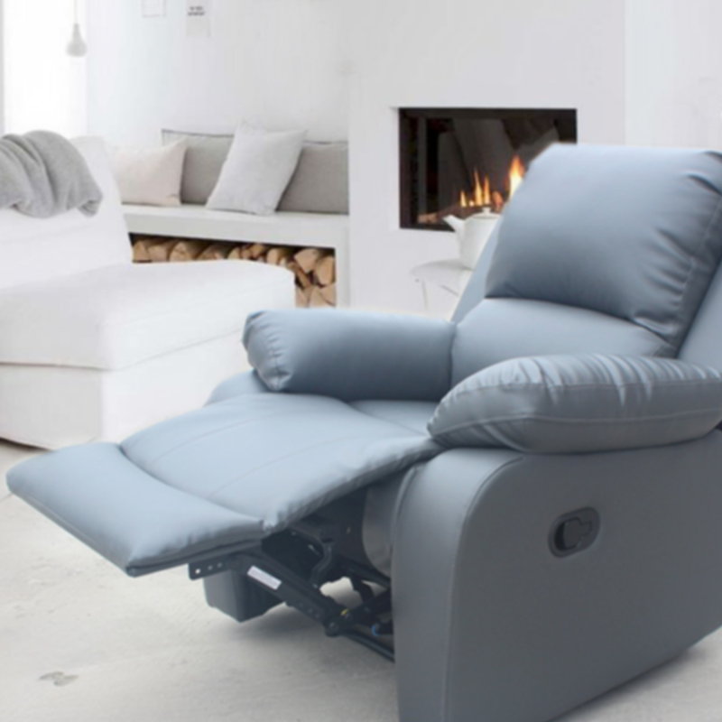 RECLINER GREY SOFA SET SUITES SETTEE GREY LEATHER 1 2 3 SEATER ARMCHAIR FAUX LEATHER (Grey 3-2-1 sofa set)