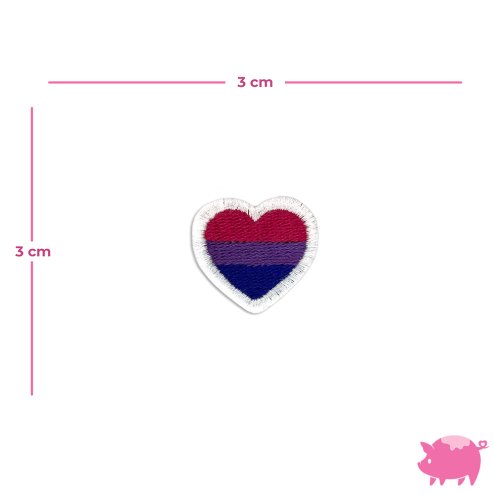LGBT Pride Flag Hearts Mini Iron-On Embroidery Patches Pack of 20