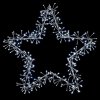 Christmas 90cm Silver Star with 320 Cool White Cluster Led Light - Indoor or outdoor use