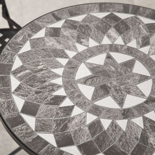Black Star 4 Seat Mosaic Bistro Set