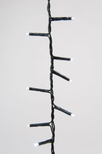 500 Ultra-Bright Cool White LED Outdoor Fairy String Twinkle Compact Lights (green cable)