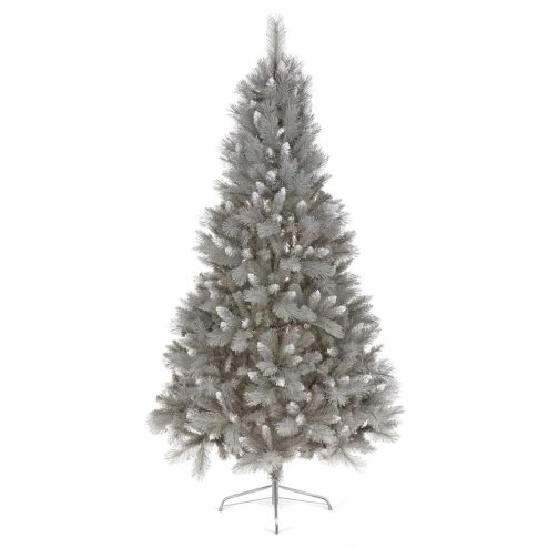 180cm/6ft Artifical Christmas Fir Tree with Silver Tips