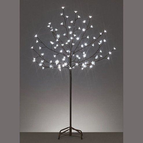 150cm/5ft Outdoor LED Cherry Blossom Tree 150 Cool White LED Fairy Lights
