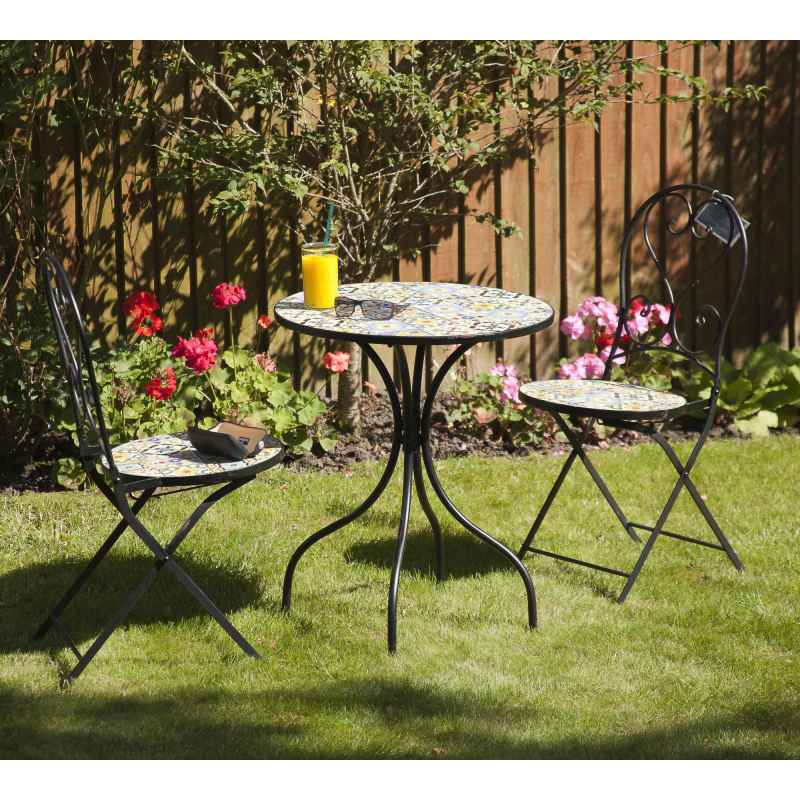 Majorelle 2 Seater Mosaic Bistro Set