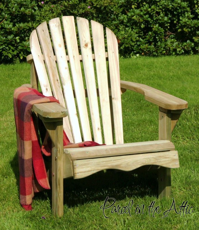 Solid wood Adirondack Chair