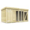 8x4 Dog Kennel (4ft Height) Flat Packed