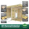 6X6 Dog Kennel (4ft Height) Flat Packed