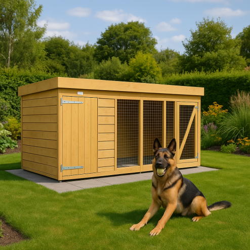 12X4 Dog Kennel (4ft Height) Flat Packed