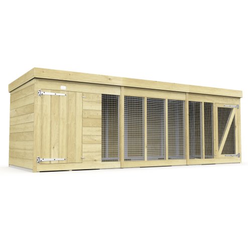 12X4 Dog Kennel (4ft Height) Flat Packed