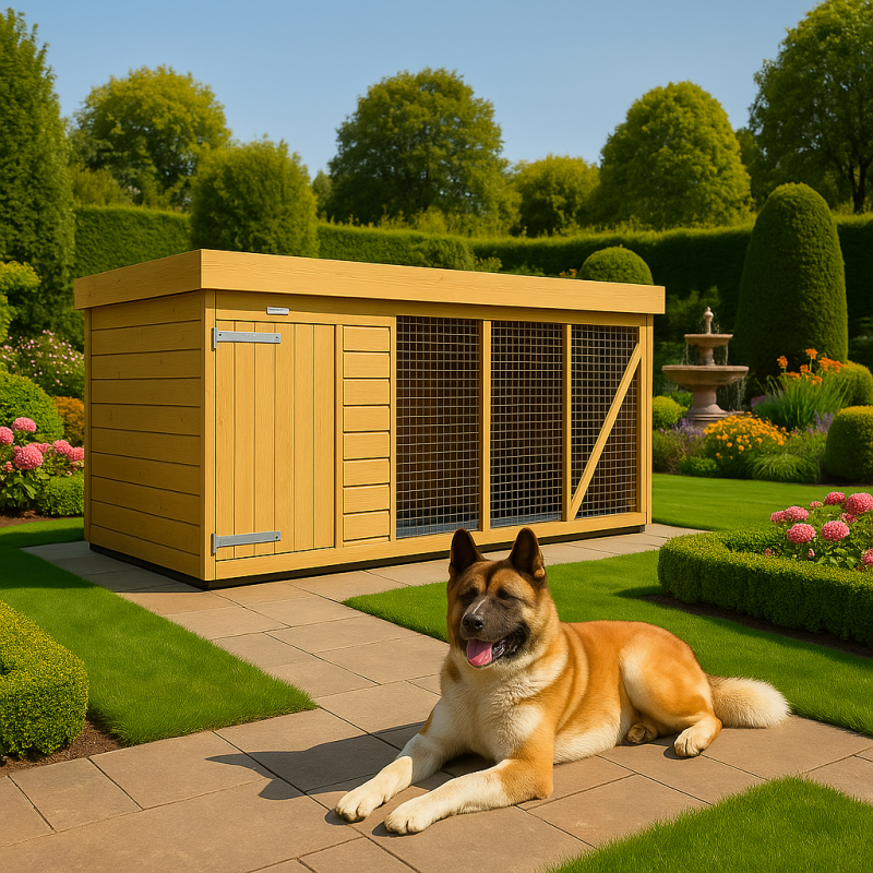 6X6 Dog Kennel (4ft Height) Flat Packed