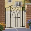 Abbey Low Bow Top Metal Garden Gate 94cm High
