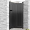 Harrogate Aluminium Pedestrian Garden Gate Black 180cm High