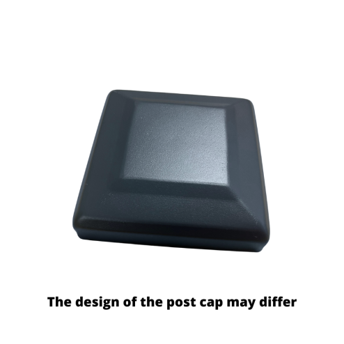 Harrogate Aluminium Garden Gate Latch Post Grey Blank 180cm High