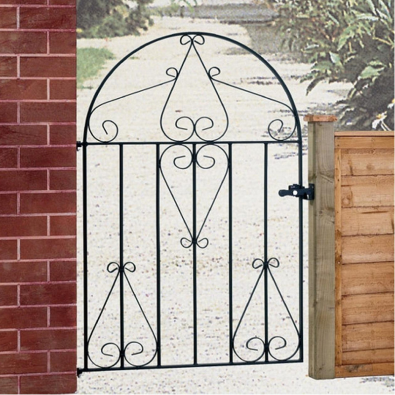 Classic Low Bow Top Metal Garden Gate